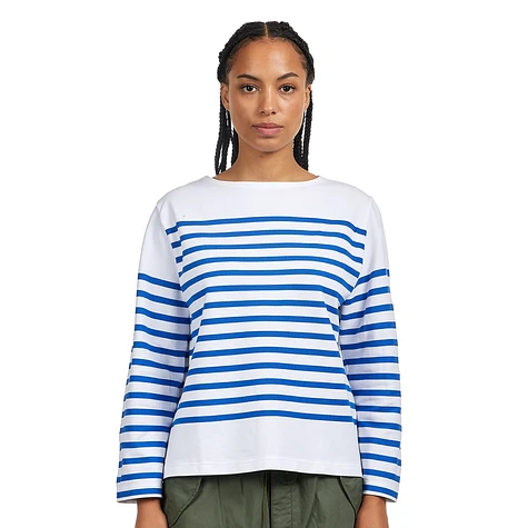 Beams Boy - Naval Border Big Boat Neck Longsleeve