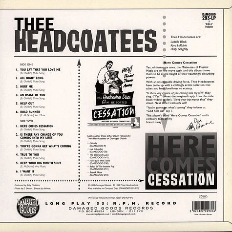 Thee Headcoatees - Here Comes Cessation