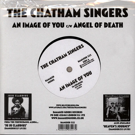 The Chatham Singers - An Image Of You / Angel Of Death