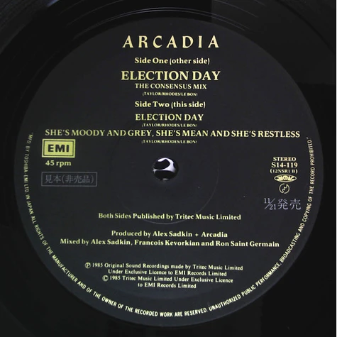 Arcadia - Election Day (The Consensus Mix)