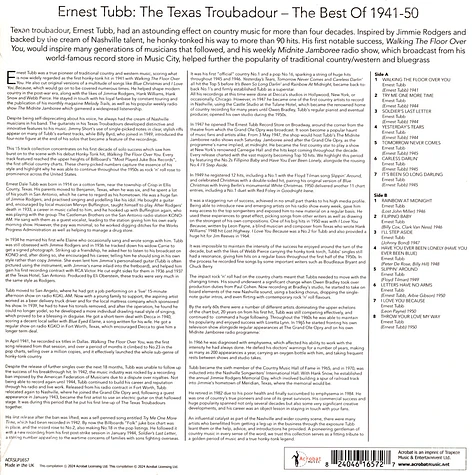 Ernest Tubb - Texas Troubadour: Best Of 1941-50