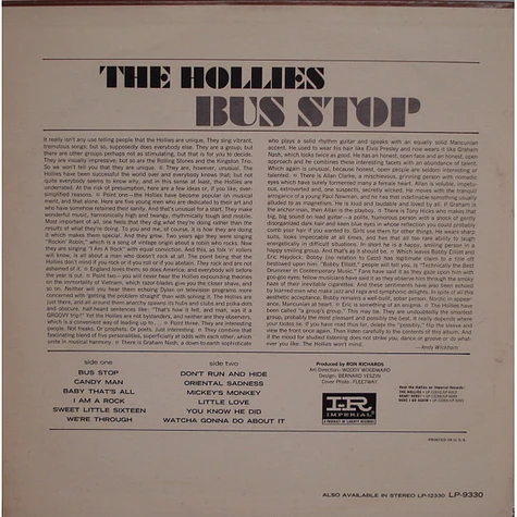 The Hollies - Bus Stop