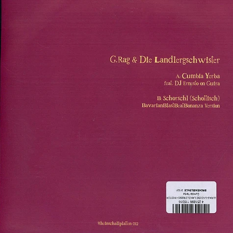 G.rag Und Die Landlergschwister - Cumbia Yerba