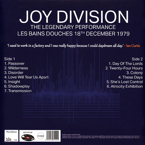 Joy Division - Transmissions Numbered Blue / White Vinyl Edition