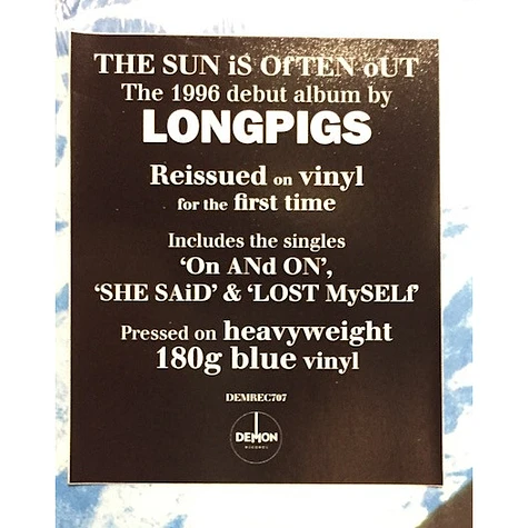 Longpigs - The Sun Is Often Out