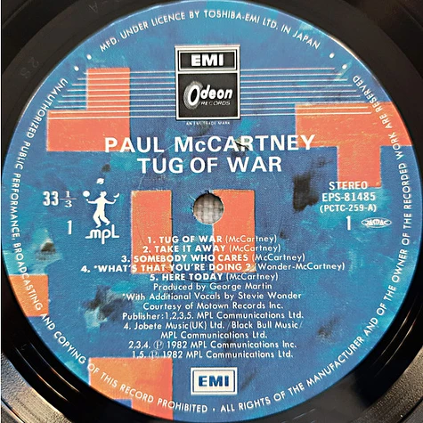 Paul McCartney - Tug Of War