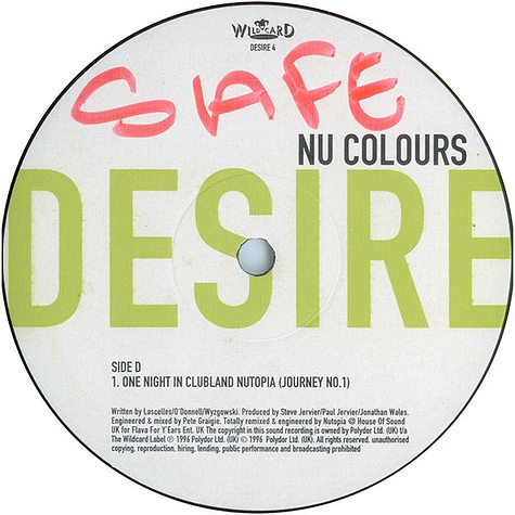 Nu Colours - Desire (The House Mixes)