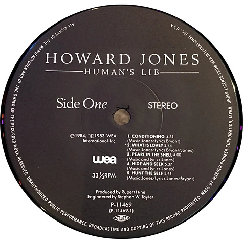 Howard Jones - Human's Lib