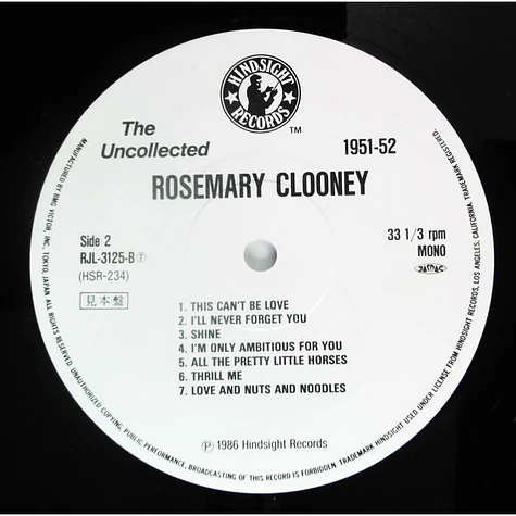 Rosemary Clooney - Rosemary Clooney 1951-52