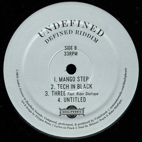 Undefined - Defined Riddim