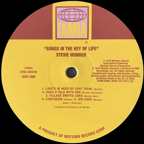 Stevie Wonder - Songs In The Key Of Life