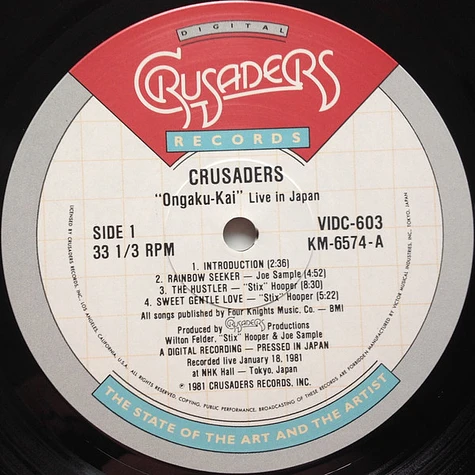 The Crusaders - "Ongaku Kai" Live In Japan