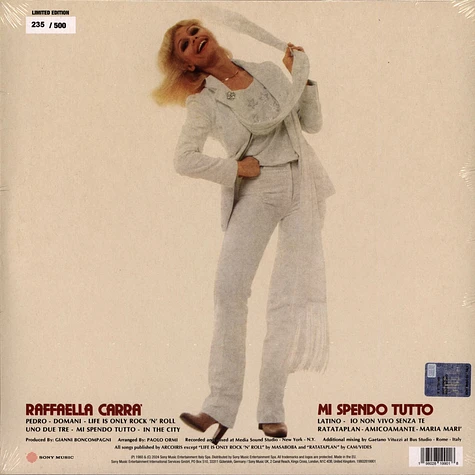 Raffaella Carra - Mi Spendo Tutto Beige Colored Vinyl Edition