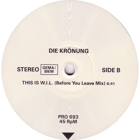 Die Krönung - This Is W.I.L.