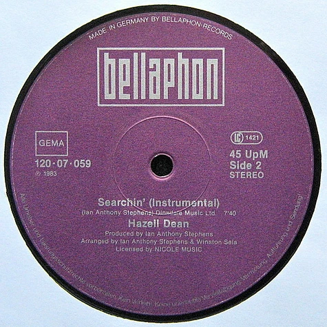 Hazell Dean - Searchin' (Special Remix)