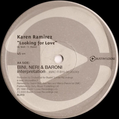 Karen Ramirez - Troubled Girl / Looking For Love