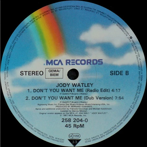 Jody Watley - Don't You Want Me