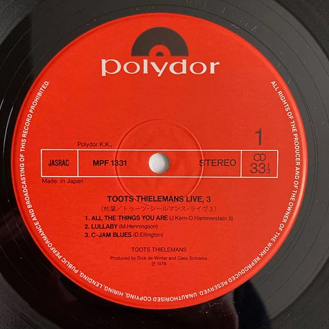 Toots Thielemans - Live 3