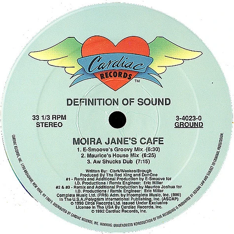 Definition Of Sound - Moira Jane's Café