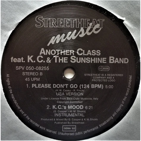 Another Class Featuring KC & The Sunshine Band - Please Don't Go (92 House-Remix-Version)