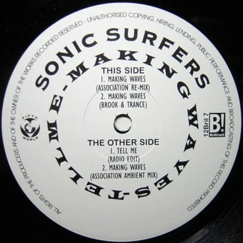 Sonic Surfers - Making Waves / Tell Me