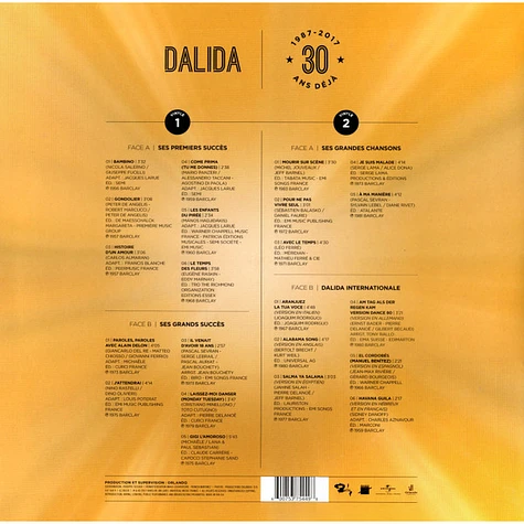 Dalida - 30 Ans Déjà (1987-2017)