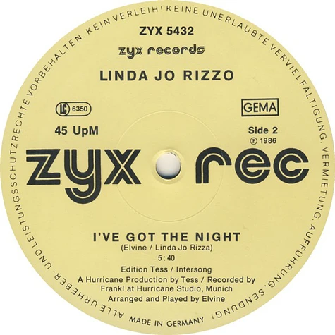 Linda Jo Rizzo - You're My First, You're My Last