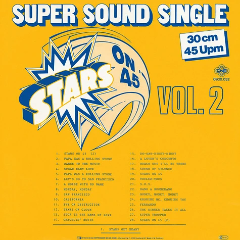 Stars On 45 - Stars On 45 Vol. 2 (Special Long Version)