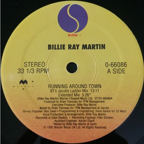 Billie Ray Martin - Running Around Town