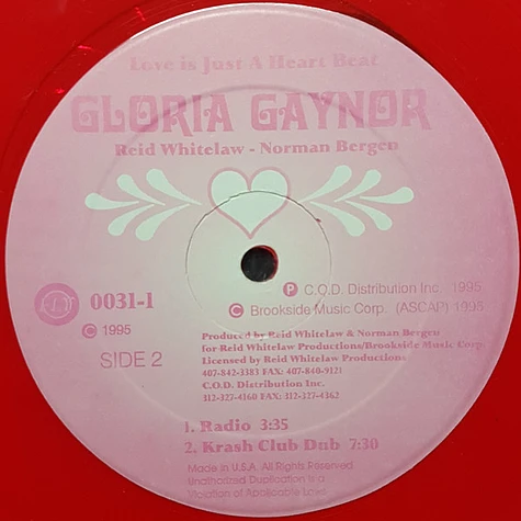 Gloria Gaynor - Love Is Just A Heart Beat