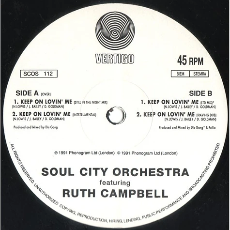 Soul City Orchestra - Keep On Lovin' Me