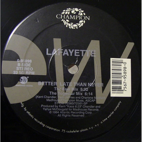 Lafayette - Better Late Than Never