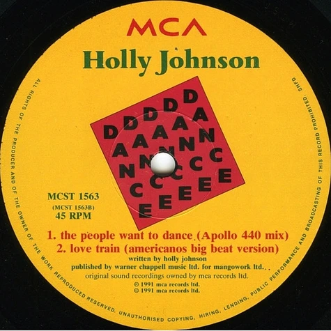 Holly Johnson - The People Want To Dance