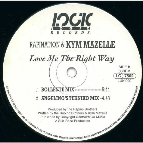 The Rapino Brothers & Kym Mazelle - Love Me The Right Way