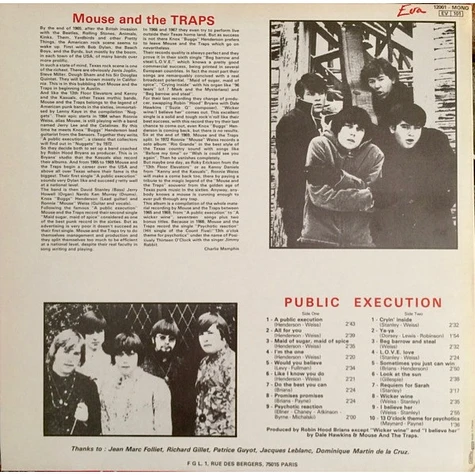 Mouse & The Traps - Public Execution