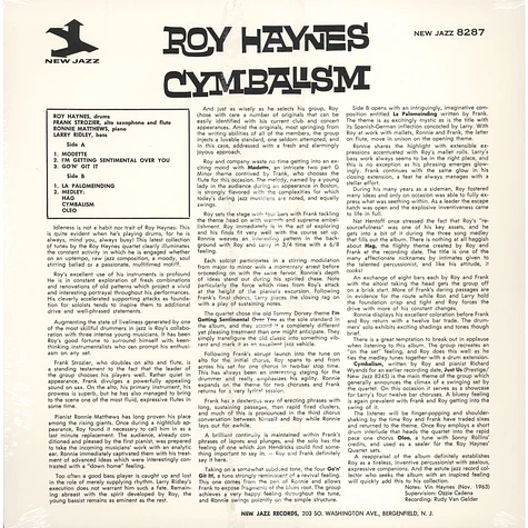 Roy Haynes - Cymbalism