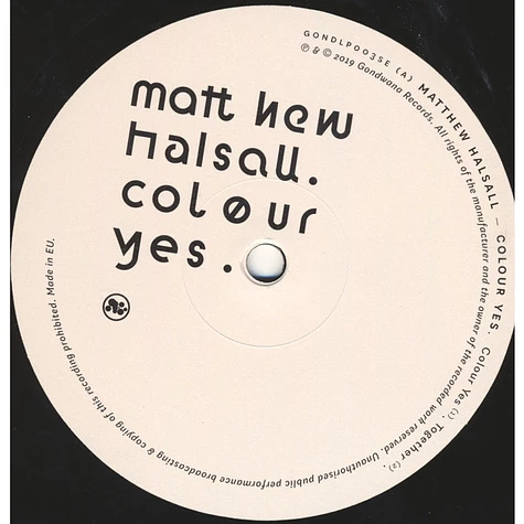 Matthew Halsall - Colour Yes