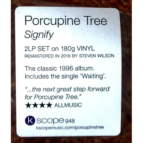 Porcupine Tree - Signify