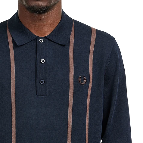 Fred Perry - Vertical Stripe Knitted Shirt