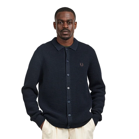 Fred Perry - Pointelle Button Through Cardigan