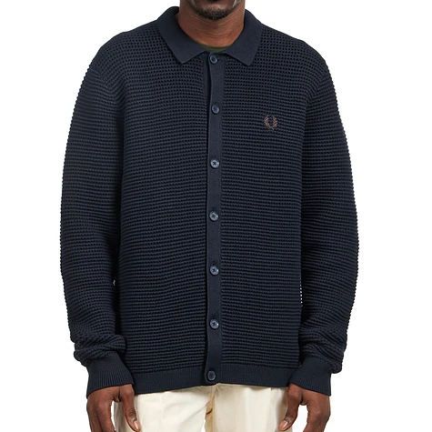 Fred Perry - Pointelle Button Through Cardigan