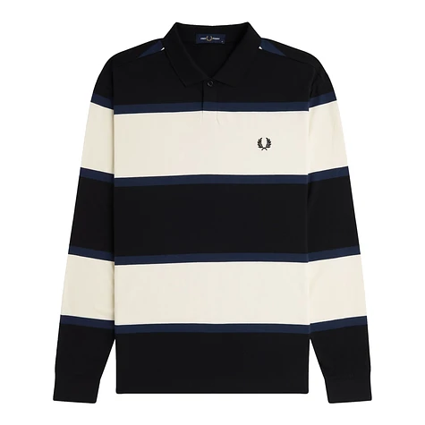 Fred Perry - Striped Long Sleeve Polo Shirt