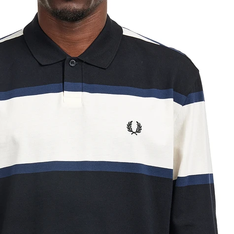 Fred Perry - Striped Long Sleeve Polo Shirt