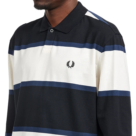 Fred Perry - Striped Long Sleeve Polo Shirt