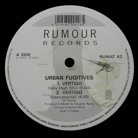 Urban Fugitives - Vertigo / Pump It Up