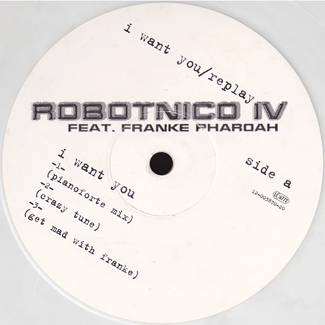 Robotnico Feat. Frankë Pharoah - I Want You / Replay