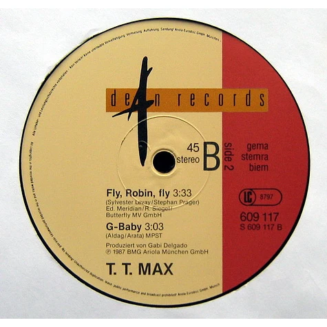 T.T. Max - Fly, Robin, Fly