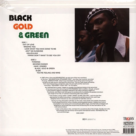 Ken Boothe - Black Gold & Green