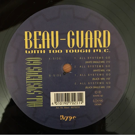 Beau-Guard With Too Tough M.C. - All Systems Go