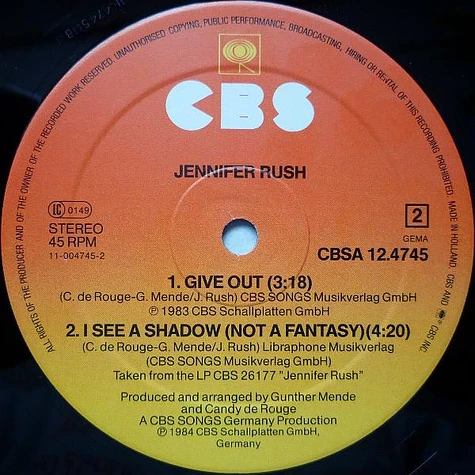 Jennifer Rush - Ring Of Ice (Extended Mix)